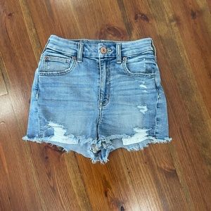 American eagle curvy jean shorts size 2